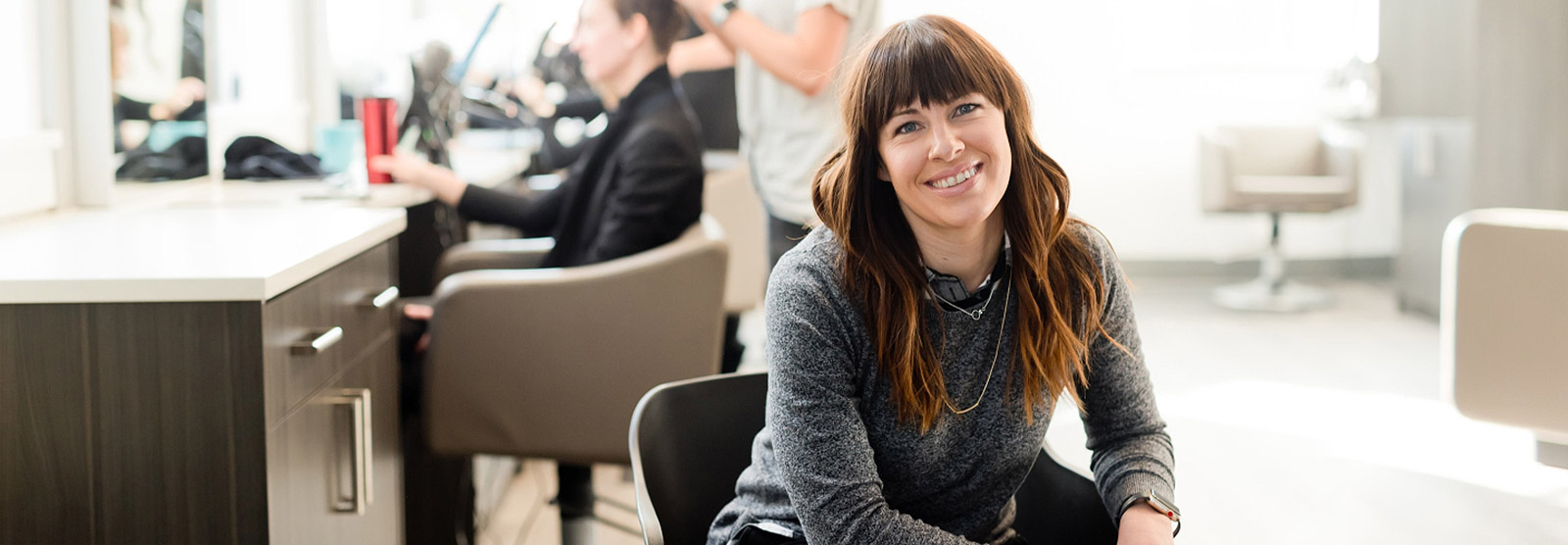 Female business owner in office